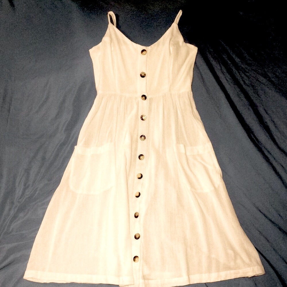 White Gauze Rip Curl Sundress